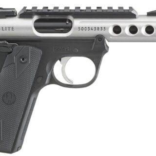 Ruger MKIV 22/45 Lite .22 LR, 4.4" Threaded Barrel, Manual Safety, Gray/Black, 10rd