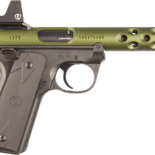 Ruger Mark IV 22/45 Lite 22 LR, 4.40" Barrel, Green Anodized, Riton Red Dot, 10rd