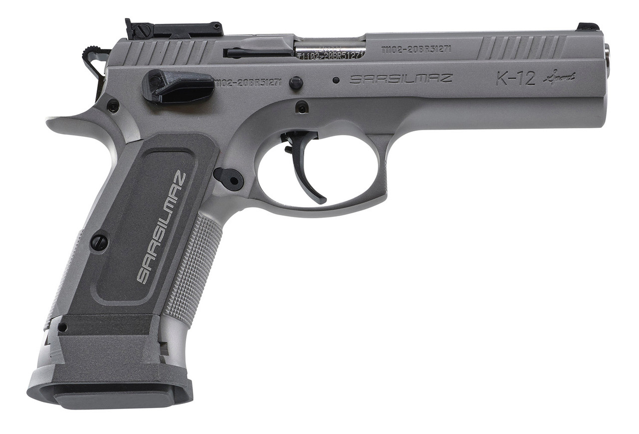 SAR K12 Sport SAO 9mm, 4.7" Barrel, Steel Frame, Stainless, 17rd