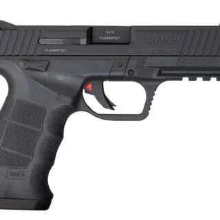 SAR USA SAR9 9mm, 4.4" Barrel, 3-Dot Sights, Black, 10rd