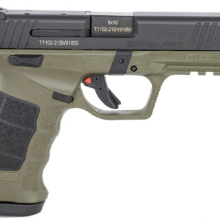 SAR SAR9 Full Size 9mm, 4.4" Barrel, 3-Dot Sights, OD Green/Black, 17rd