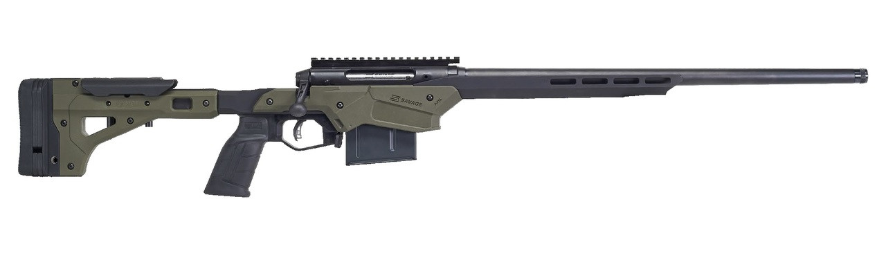 Savage Axis II Precision .270 Win, 22" Barrel, MDT Alum Chassis, OD Green, 5rd