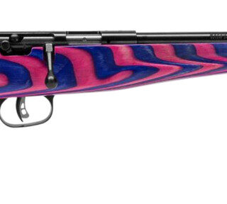 Savage Rascal Minimalist .22 LR, 16" Barrel, ChevCore Pink/Purple Laminate, 1rd