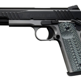 Savage 1911 45 ACP, 5" Barrel, G10 Grips, Black/Grey Stock, 8rd