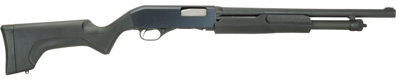 Stevens 320 Security 12 Ga, 18.5" Barrel, 3", Rifle Stock, Black, 4rd