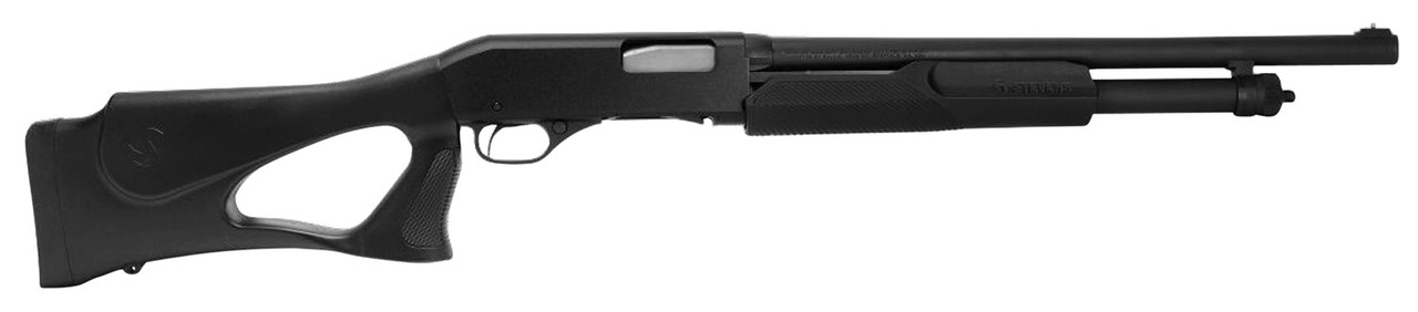 Stevens 320 Security Pump 12 Ga, 18.5" Barrel, 3", Thumbhole Grip, Blued, 5rd