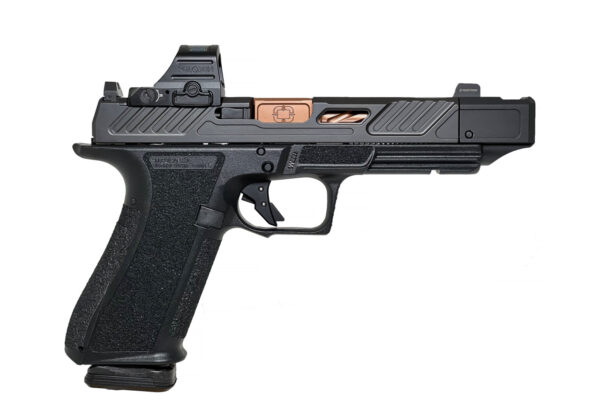 Shadow Systems DR920P 9mm, 4.5" Compensated Barrel, Holosun 507C Optic, Suppressor height Night Sights, Black/Bronze, 17rd