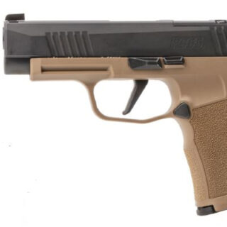 Sig Sauer P365 XL 9mm, 3.7" Barrel, Black Slide, FDE Grip, Holster Included, 12rd