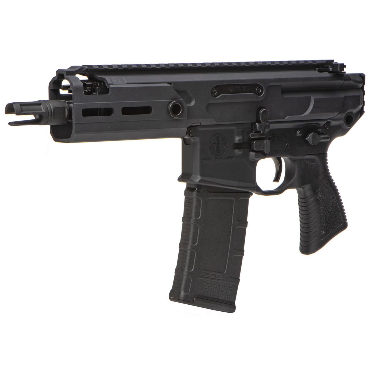 Sig MCX Rattler, Semi-automatic Pistol, 300 Blackout, 5.5" Barrel, Black, No Brace, 30rd - Image 4