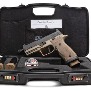 Sig P320 AXG Combat 9mm, 4.6" Barrel, Flat Dark Earth, 21rd Mag