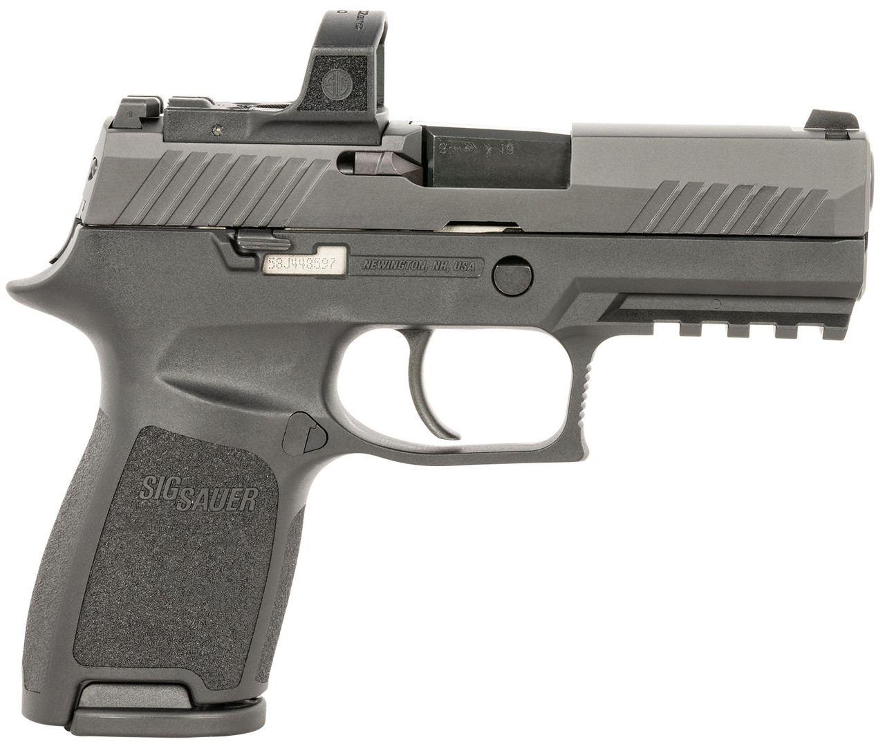 Sig P320 Compact RXZP 9mm, 3.9" Barrel, Includes Romeo Zero, Black, 15rd - Image 2