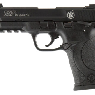 Smith & Wesson M&P22 Compact .22 LR, 3.5" Threaded Barrel, 3-Dot Sights, Black, 10rd