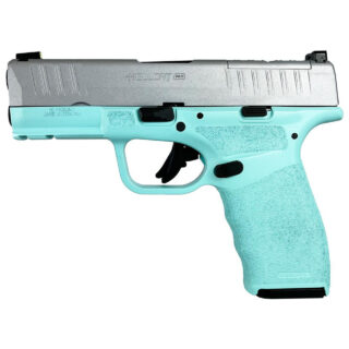Springfield Hellcat Pro 9mm, 3.7" Barrel, U-Notch Rear, Tiffany Blue/Silver, 15rd