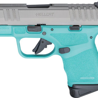 Springfield Hellcat 9mm, 3" Barrel, Tritium Front/Tactical Rear Sight, Robin Egg Blue, 11rd/13rd