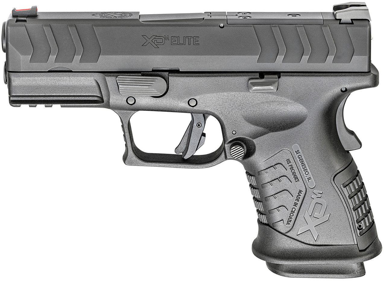 Springfield XD-M Elite Compact OSP 10mm, 3.8" Barrel, FO Front, Black, 11rd