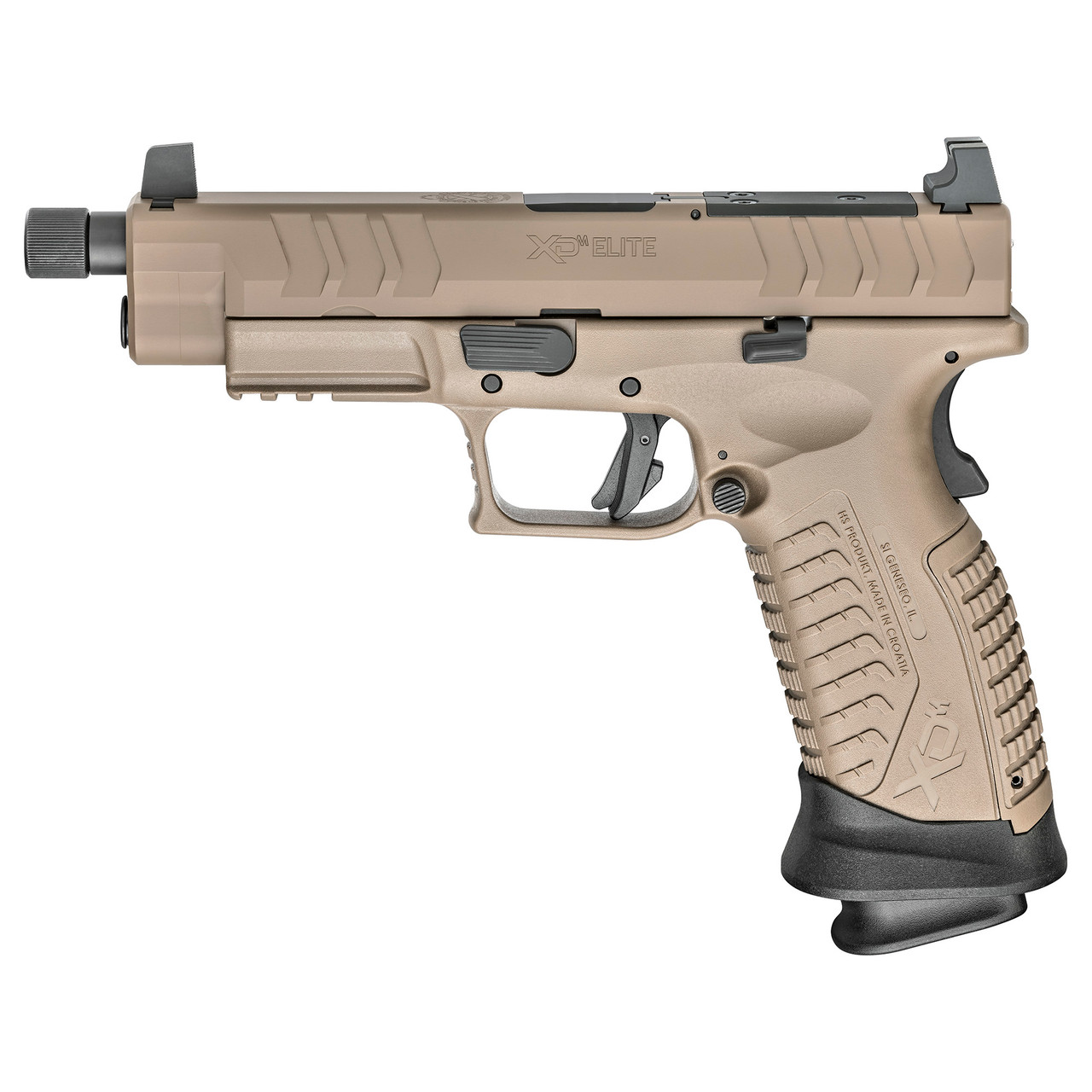 Springfield XDM Elite OSP 9mm, 4.5" Threaded Barrel, Suppressor Sights, Flat Dark Earth, 2x 22rd - Image 2