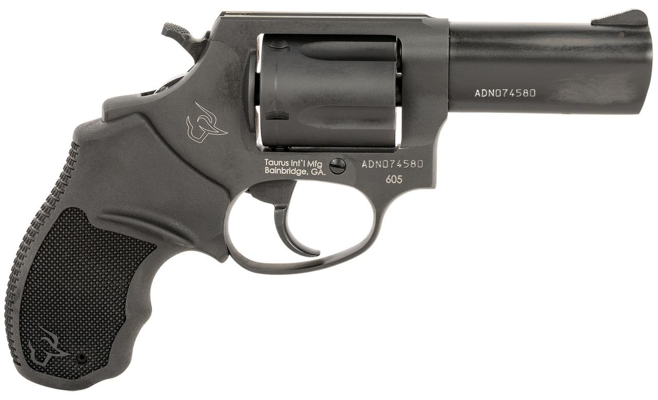 Taurus 605 38 Spl/357 Mag, 3" Barrel, Black, Optic Ready, 5rd