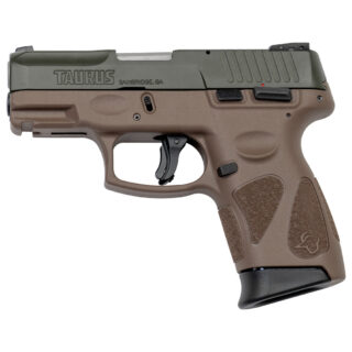 Taurus G2C 9mm, 3.25" Barrel, Manual Safety, OD Green/FDE, 12rd
