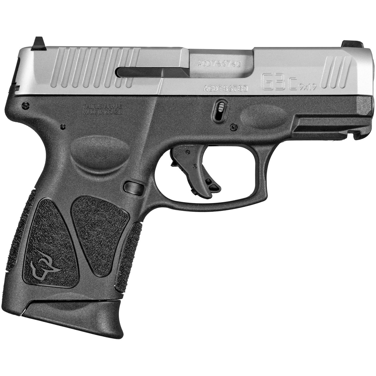 Taurus G3c 9mm, 3.26" Barrel, SS Slide/Black, Manual Safety, 12rd - Image 2