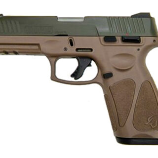 Taurus G3 9mm, 4" Barrel, Adj. Rear/White Dot Front, ODG/Brown, 15rd/17rd