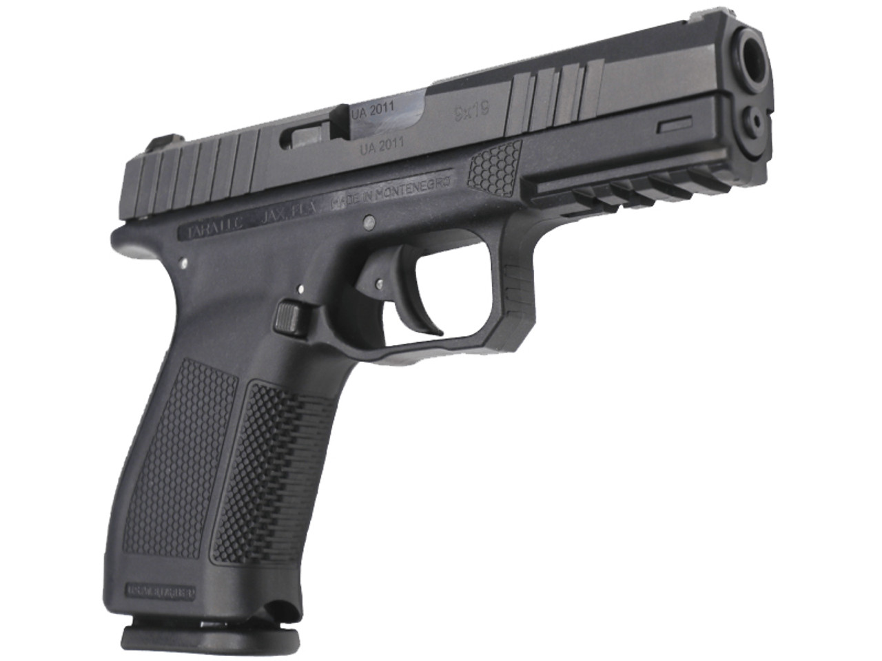 Tara TM9-X 9mm, 4.5" Barrel, Double Action, 3-Dot Sights, Black, 17rd