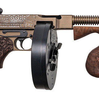 Thompson 1927A-1 Deluxe Bootlegger .45 ACP, 16.5" Barrel, Engraved Walnut, Bronze, 20rd