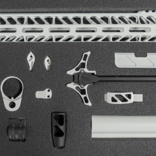 Timber Creek Enforcer AR Build Kit, M-LOK, White