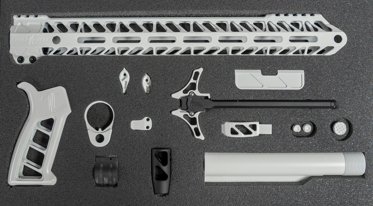 Timber Creek Enforcer AR Build Kit, M-LOK, White