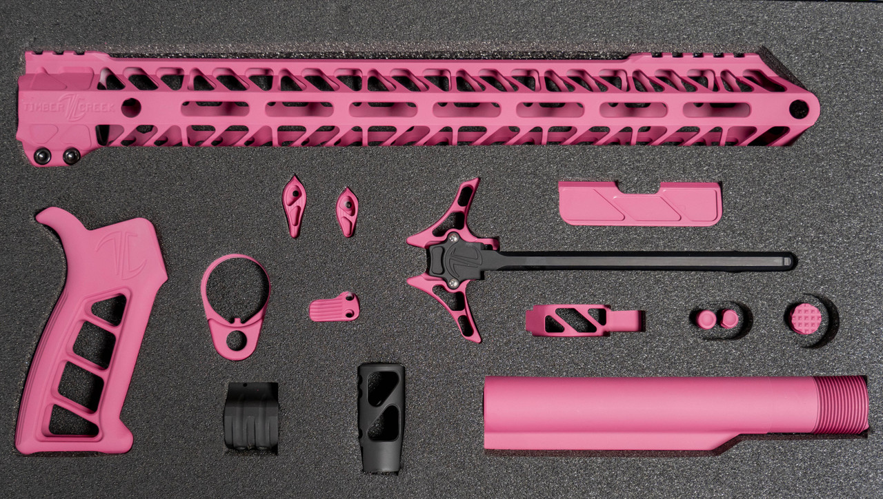 Timber Creek Enforcer AR Build Kit, M-LOK, Pink - Image 2