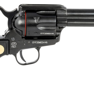 Traditions 1873 Rawhide SAO .22 LR, 4.75" Barrel, Checkered PVC Grip, Blued, 6rd