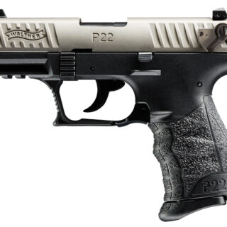 Walther P22 Q .22 LR, 3.42" Barrel, Black/Nickel, 10rd