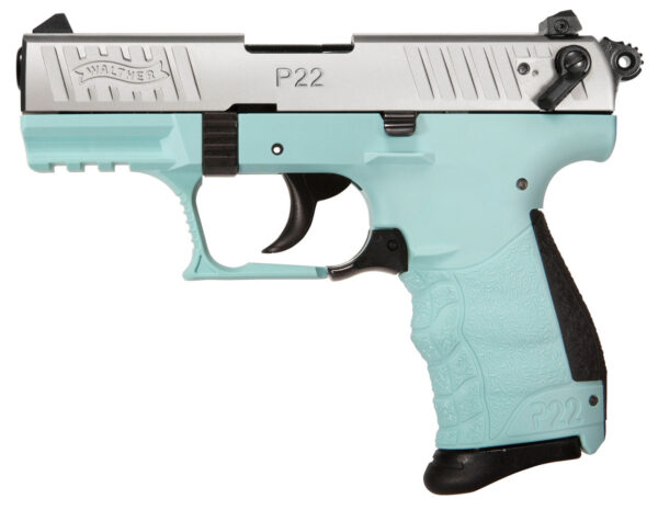 p22 gun/Walther P22 QD .22 LR, 3.42" Barrel, Adj. Sights, Blue An,