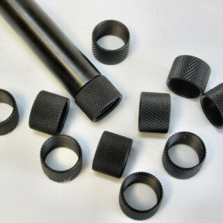 LONE WOLF DISTRIBUTING THREAD PROTECTOR Black 1/2X28